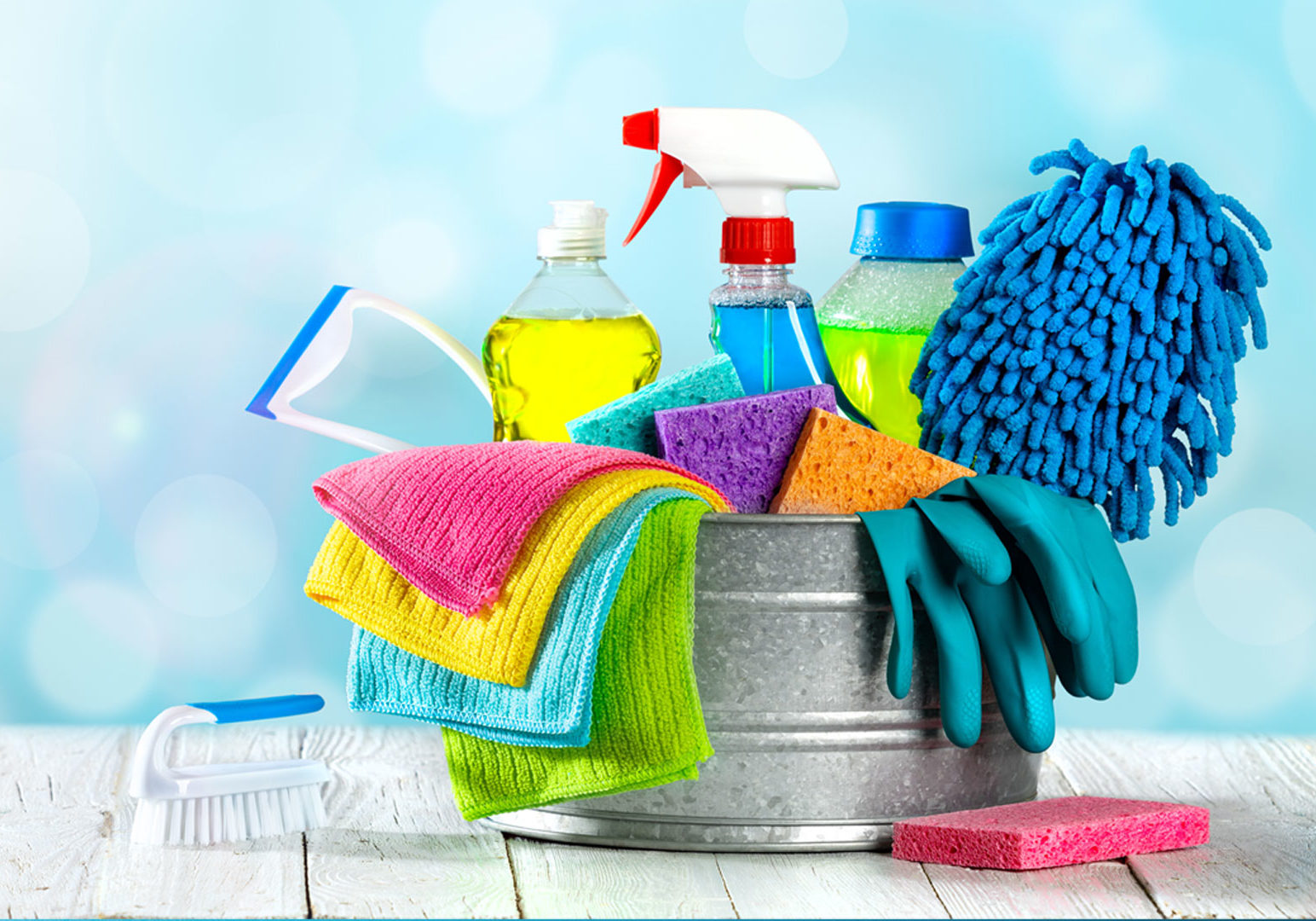 use of cleaning chemicals in home care settings